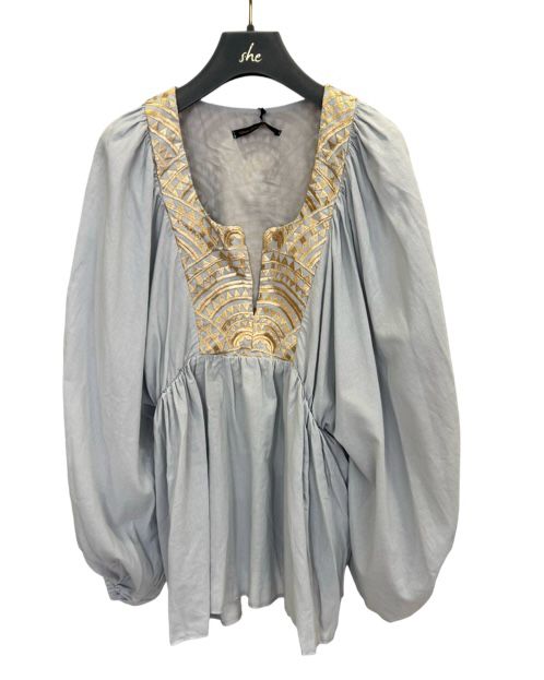 Bluse von Greek Archaic Kori - stilvolle Leichtigkeit mit kunstvoller Stickerei