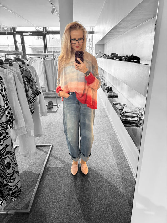 Moderner Slipper mit Fransen von Black Rose