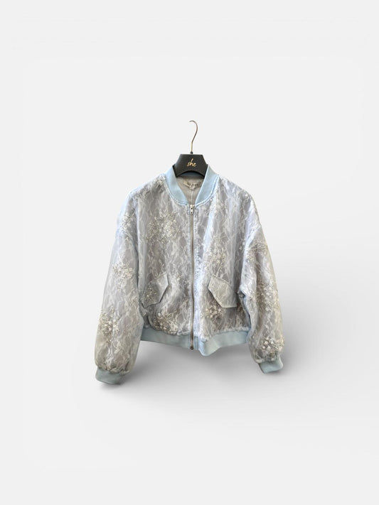 Lace Bomber – Ice Blue